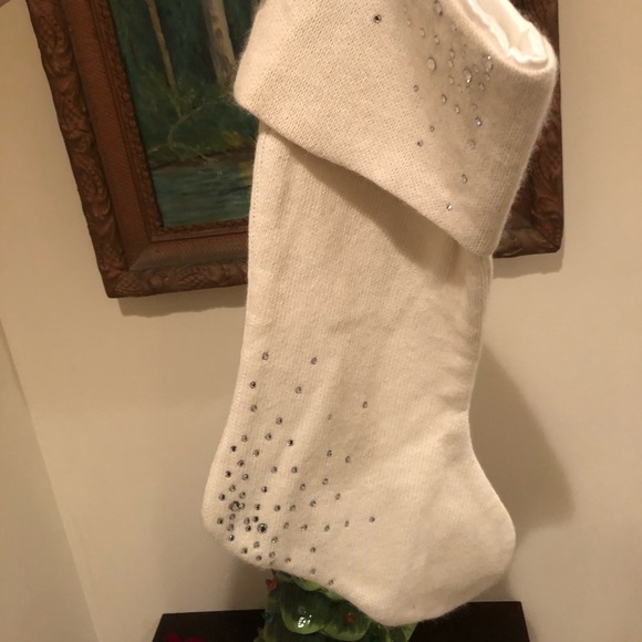 Sweater knit bling Christmas stocking - Picture 3 of 8